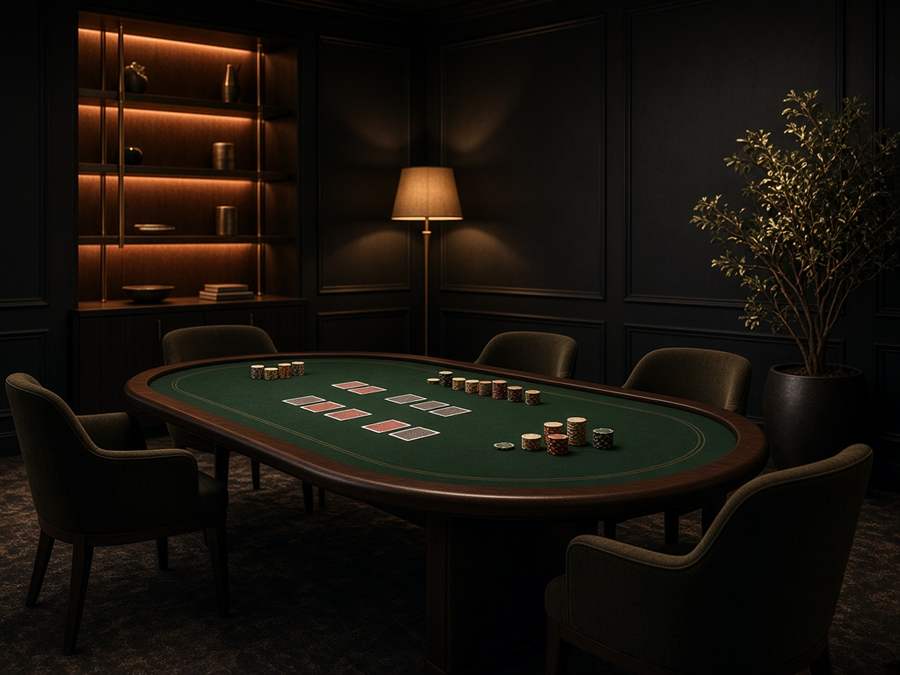 Calm table-game lounge at MeatariumNL
